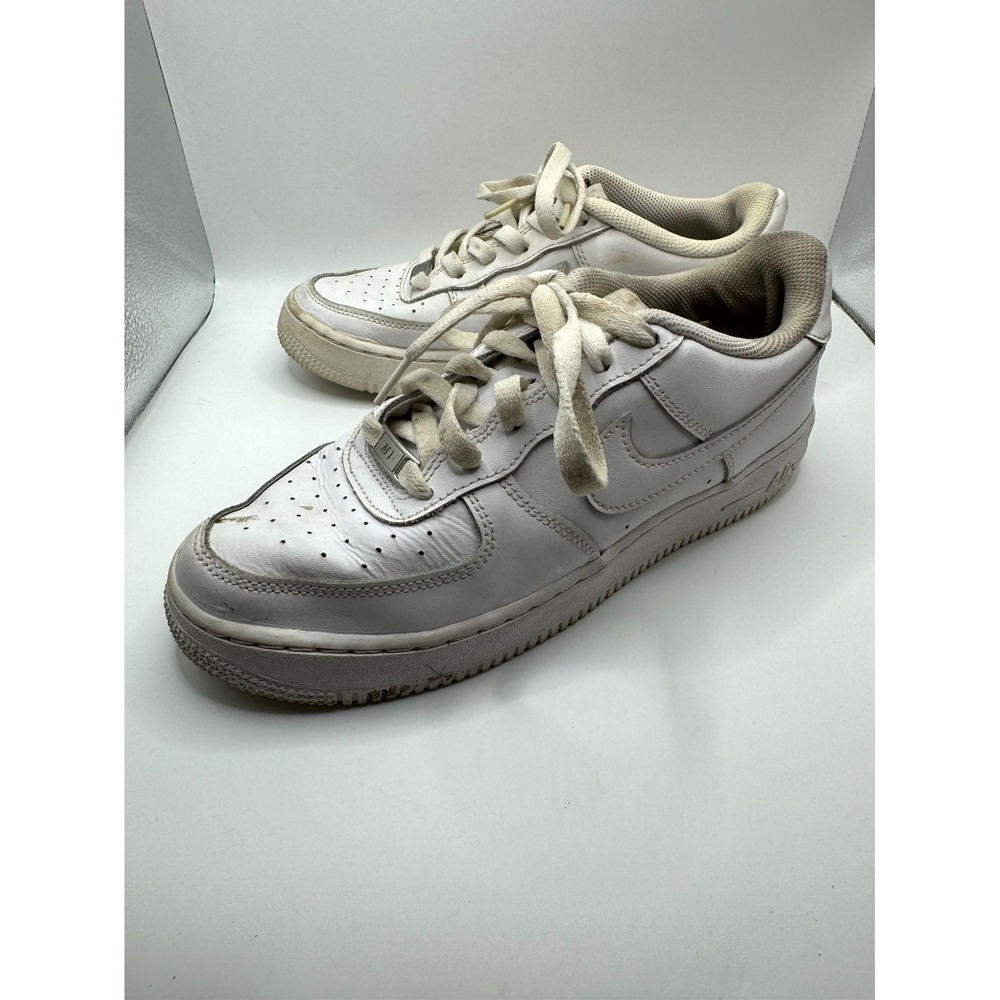 Nike Air Force 1 LE GS DH2920-111 Kids 7 Sneaker Triple White Leather Shoes